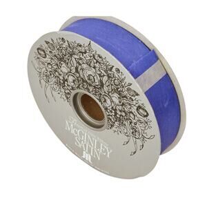 McGinley Satin Ribbon Royal Blue #9 1 5/16" x 100 Yards Acetate Spool NEW Craft